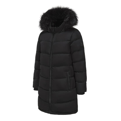 Black - Side - SoulCal Womens-Ladies Long Coat
