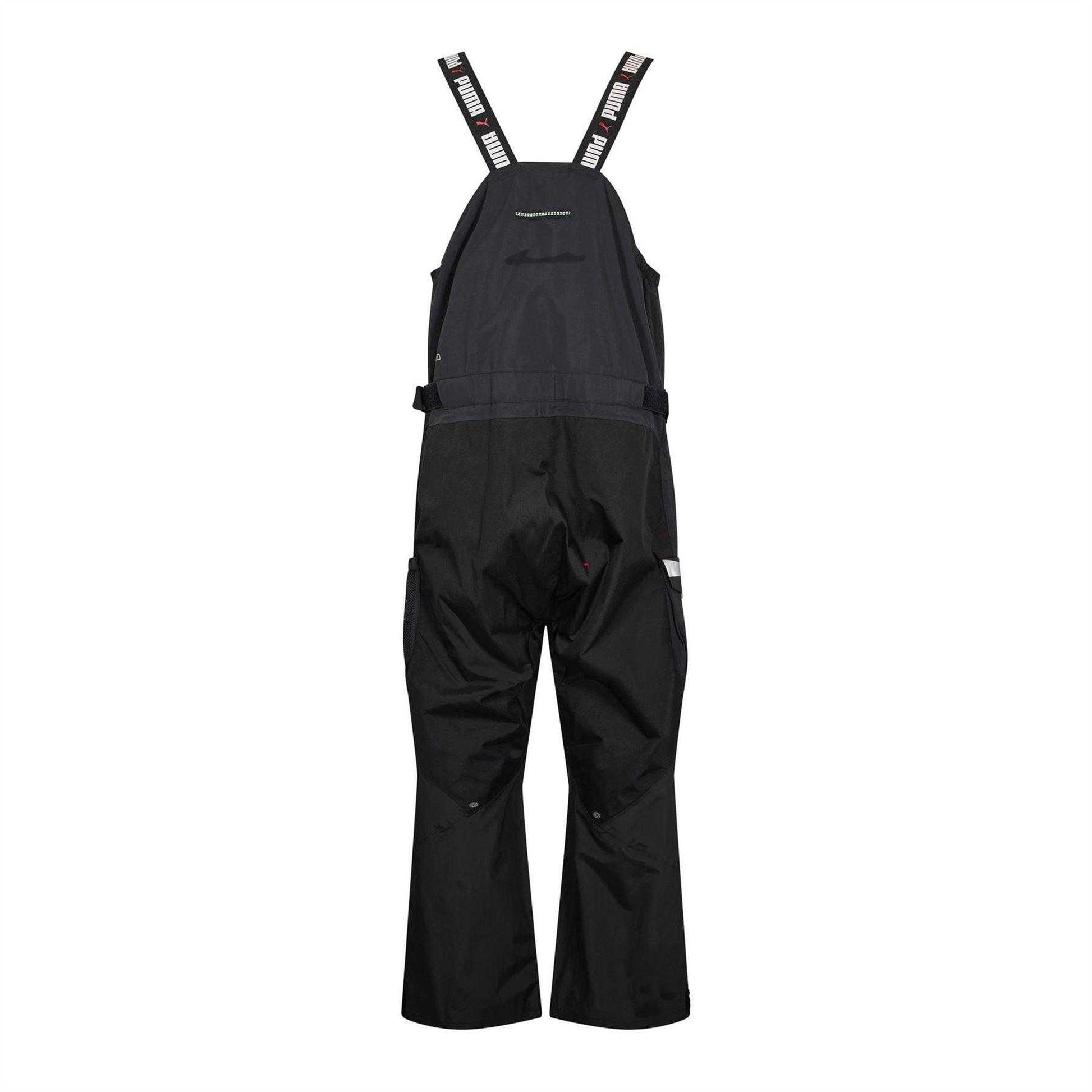 Black - Back - Puma Mens Coastal Racing Bib And Brace Overall