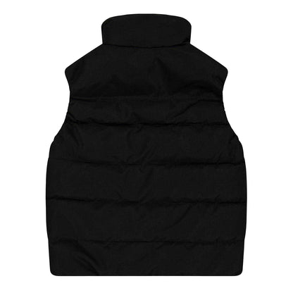 Black - Back - Hugo Childrens-Kids Padded Reversible Regular Sleeveless Gilet