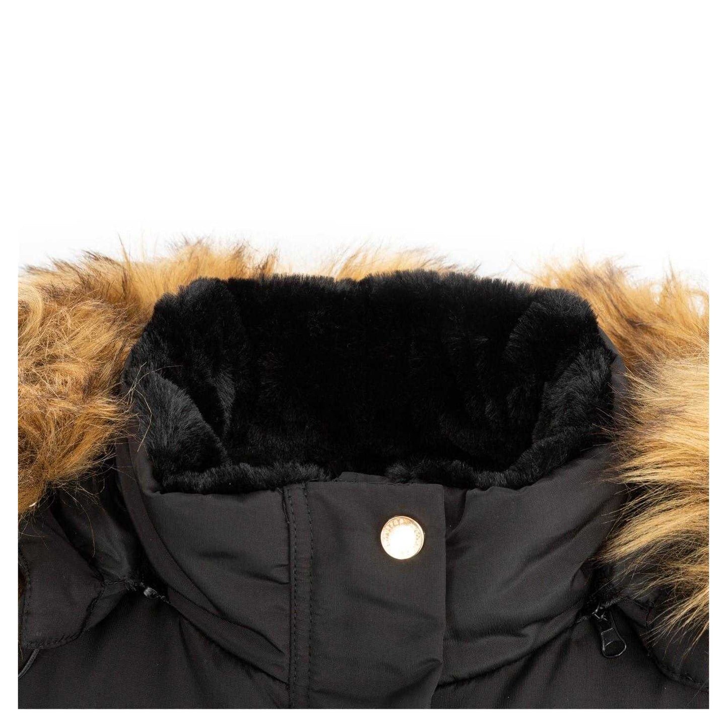 Black - Pack Shot - Firetrap Womens-Ladies Waterproof Puffer Jacket
