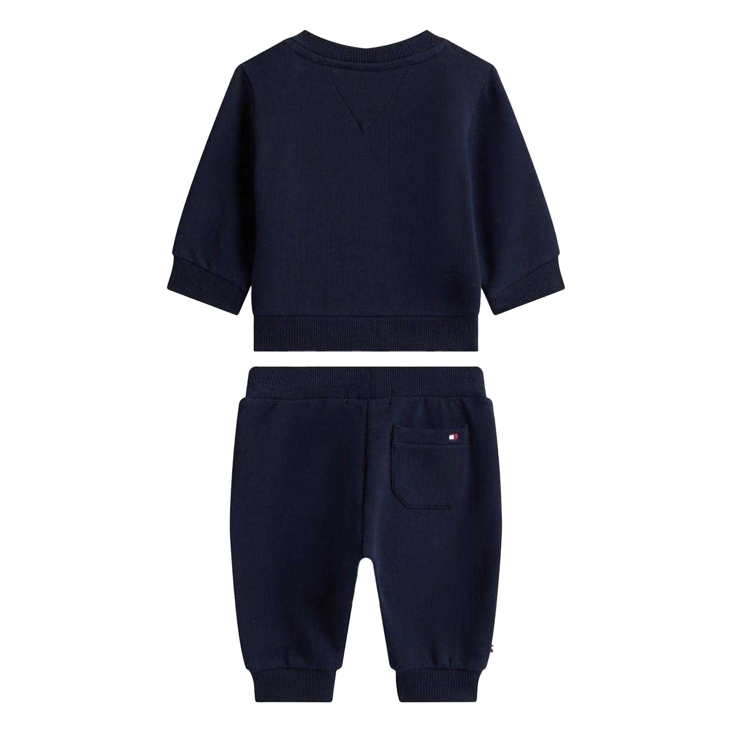 Night Navy - Back - Tommy Hilfiger Baby Graphic Print Top & Bottom Set