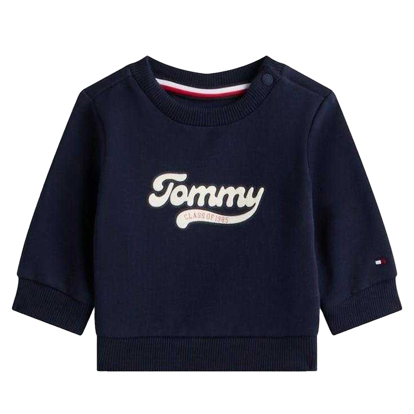 Night Navy - Side - Tommy Hilfiger Baby Graphic Print Top & Bottom Set