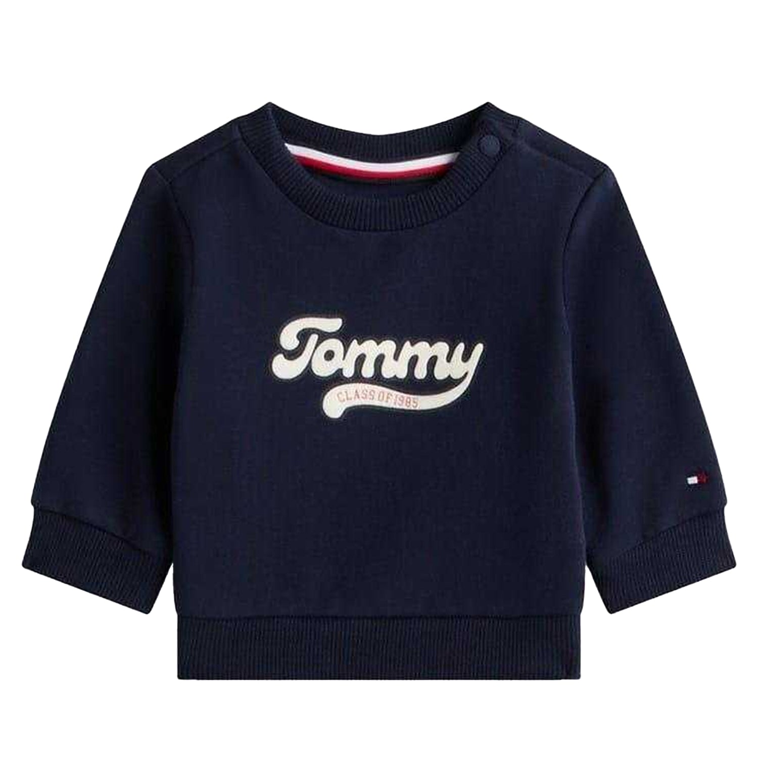 Night Navy - Side - Tommy Hilfiger Baby Graphic Print Top & Bottom Set