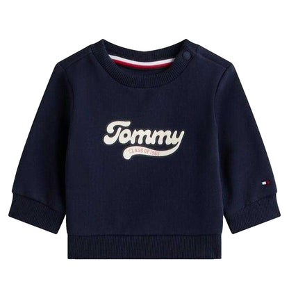 Night Navy - Side - Tommy Hilfiger Baby Graphic Print Top & Bottom Set