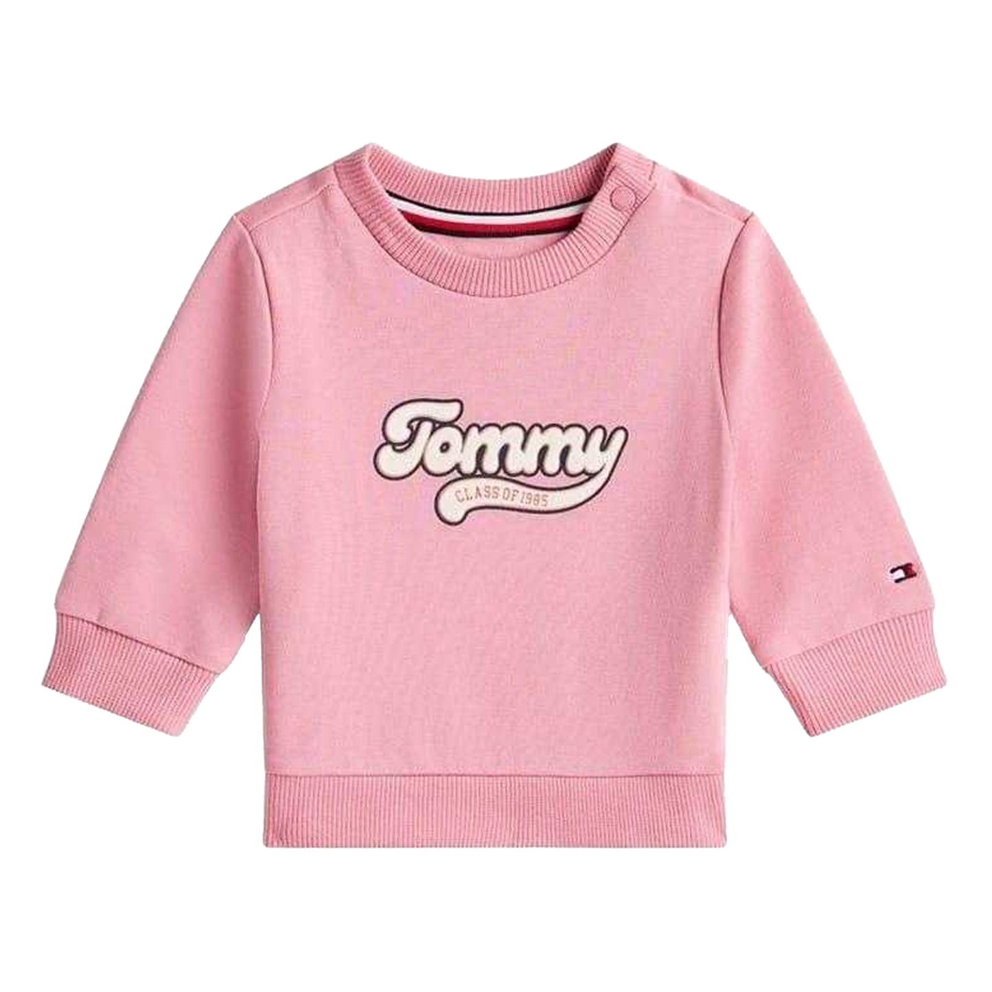 Pink - Side - Tommy Hilfiger Baby Graphic Print Top & Bottom Set