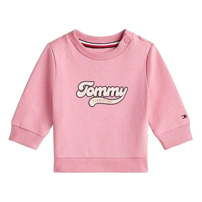 Pink - Side - Tommy Hilfiger Baby Graphic Print Top & Bottom Set