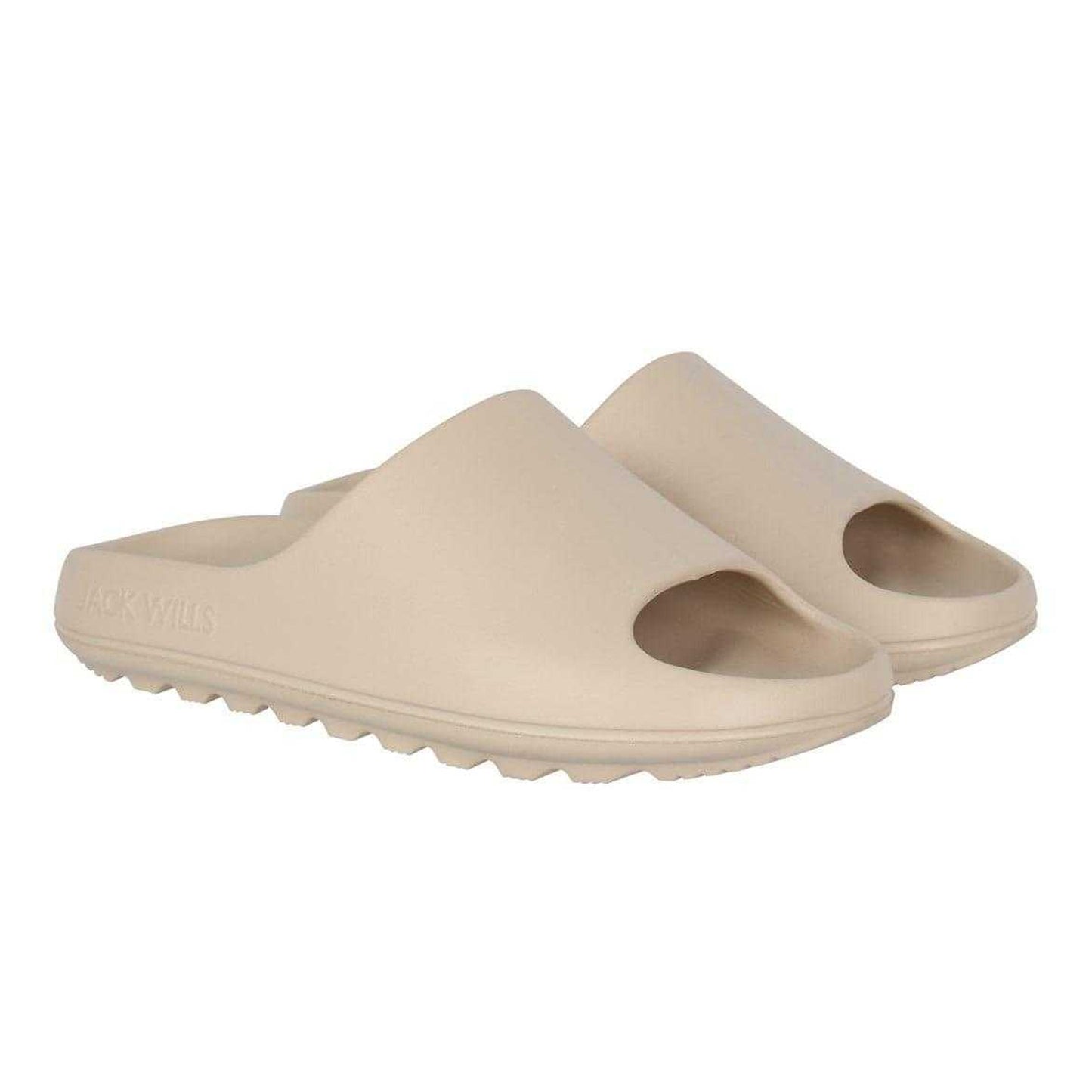 Ecru - Pack Shot - Jack Wills Mens Chunky Sliders