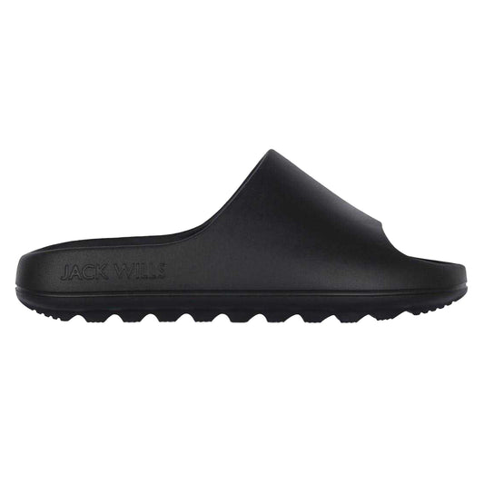Black - Front - Jack Wills Mens Chunky Sliders