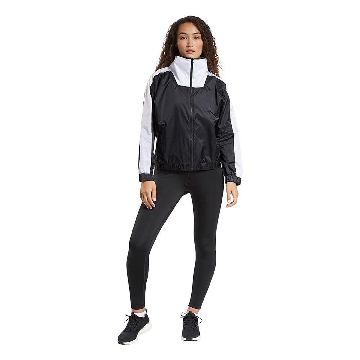 Black - Lifestyle - Reebok Womens-Ladies Colour Block Tracksuit Set