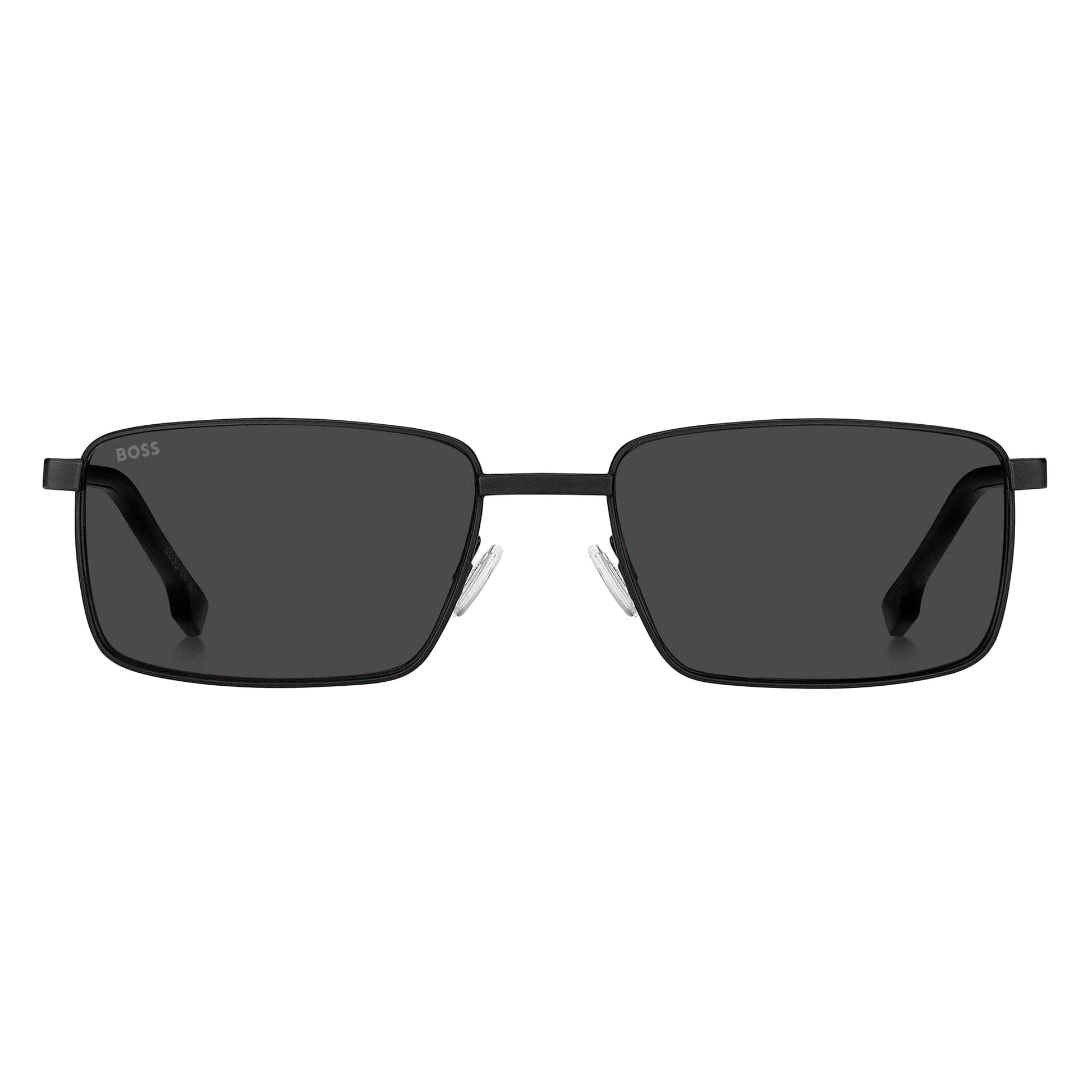 Matte Black - Back - Boss Mens Steel Logo Sunglasses
