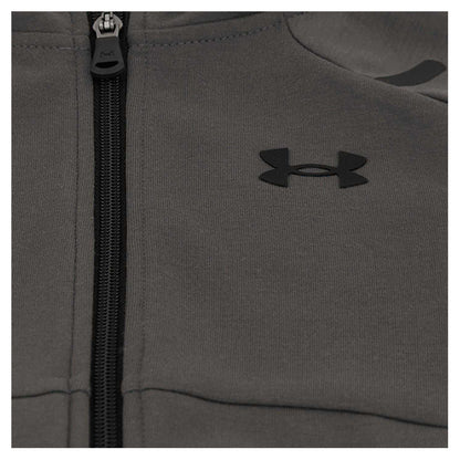 Grey-Black - Side - Under Armour Childrens-Kids Hoodie And Joggers Set