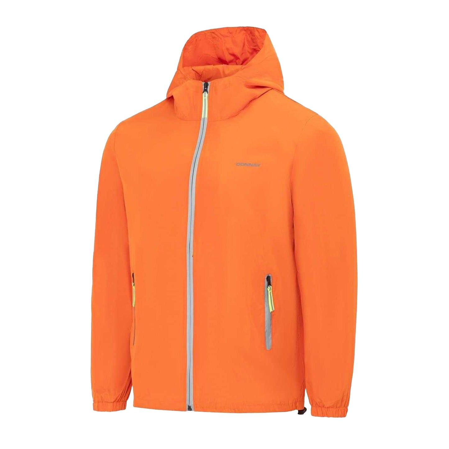 Orange - Side - Donnay Mens Lightweight Hooded Jacket