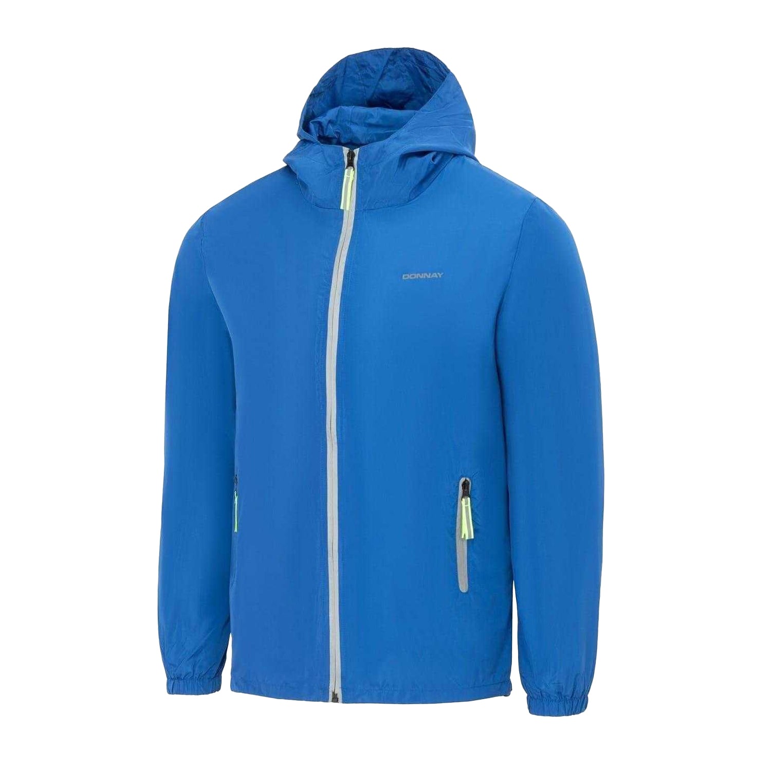 Sky Blue - Side - Donnay Mens Lightweight Hooded Jacket