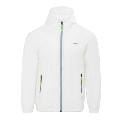 White - Front - Donnay Mens Lightweight Hooded Jacket