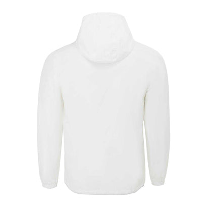 White - Back - Donnay Mens Lightweight Hooded Jacket
