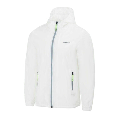 White - Side - Donnay Mens Lightweight Hooded Jacket