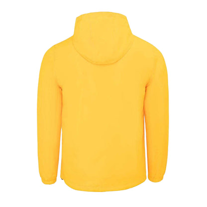 Yellow - Back - Donnay Mens Lightweight Hooded Jacket