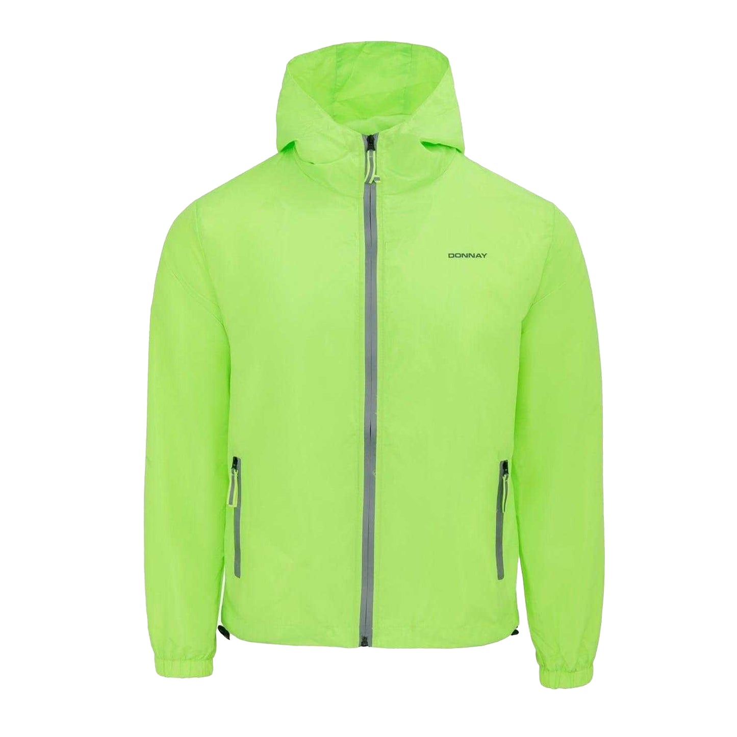 Green - Front - Donnay Mens Lightweight Hooded Jacket