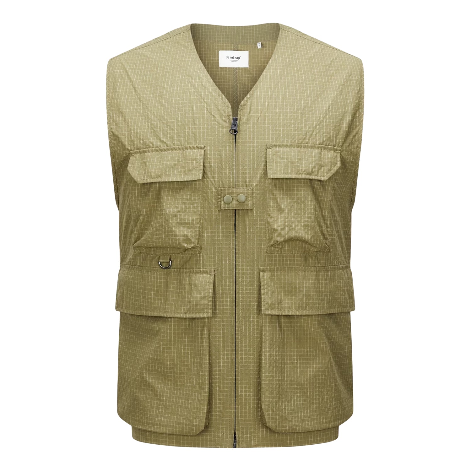Canvas - Close up - Firetrap Mens 3 in 1 Ripstop Convertible Shirt