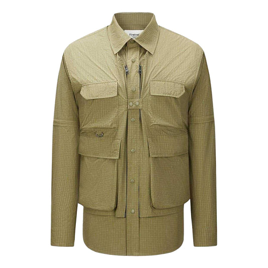 Canvas - Front - Firetrap Mens 3 in 1 Ripstop Convertible Shirt