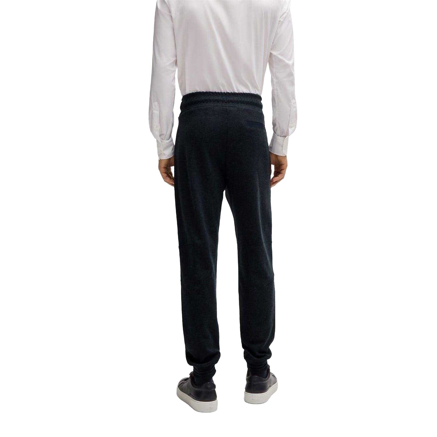 Dark Blue - Back - Boss Mens P-Lamont 290 Jogging Bottoms
