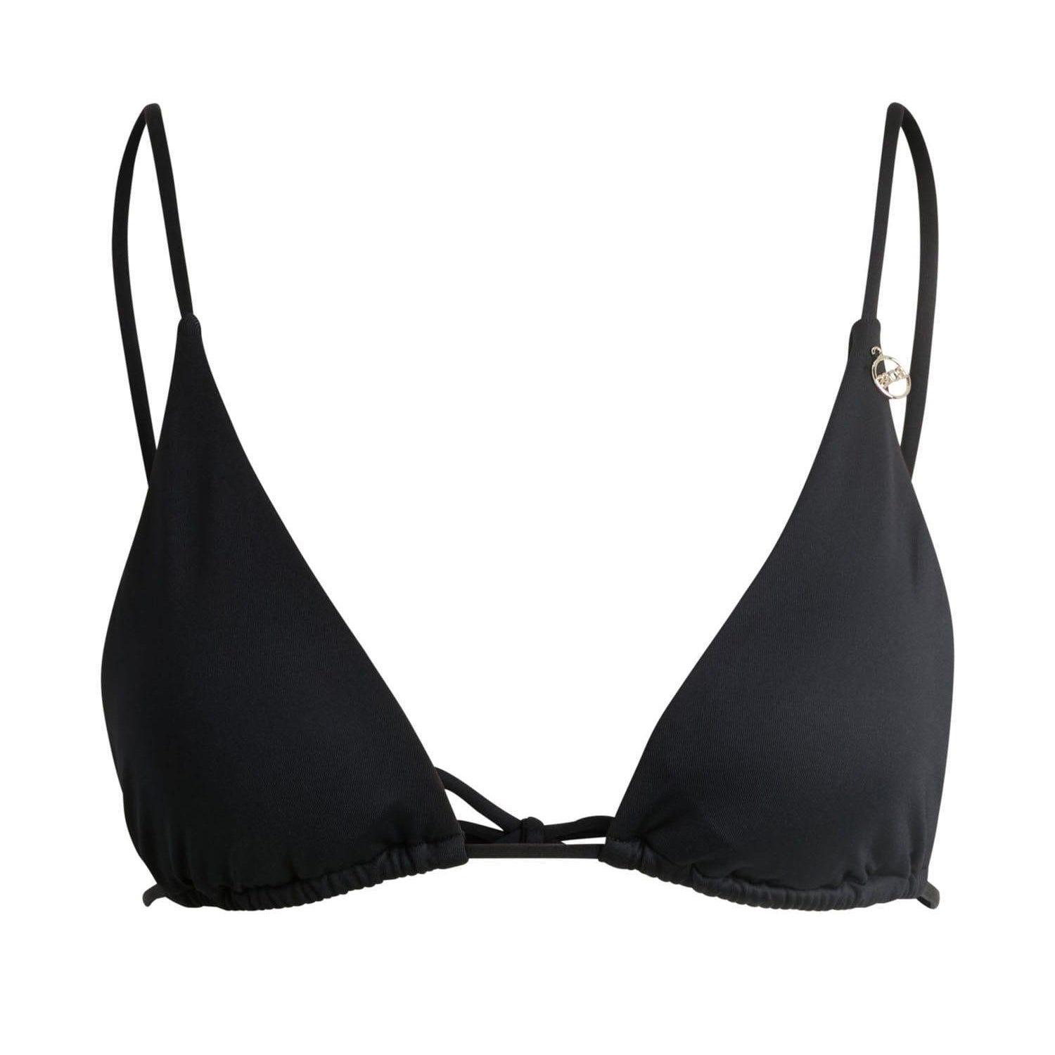 Black - Front - Boss Womens-Ladies Triangle Bikini