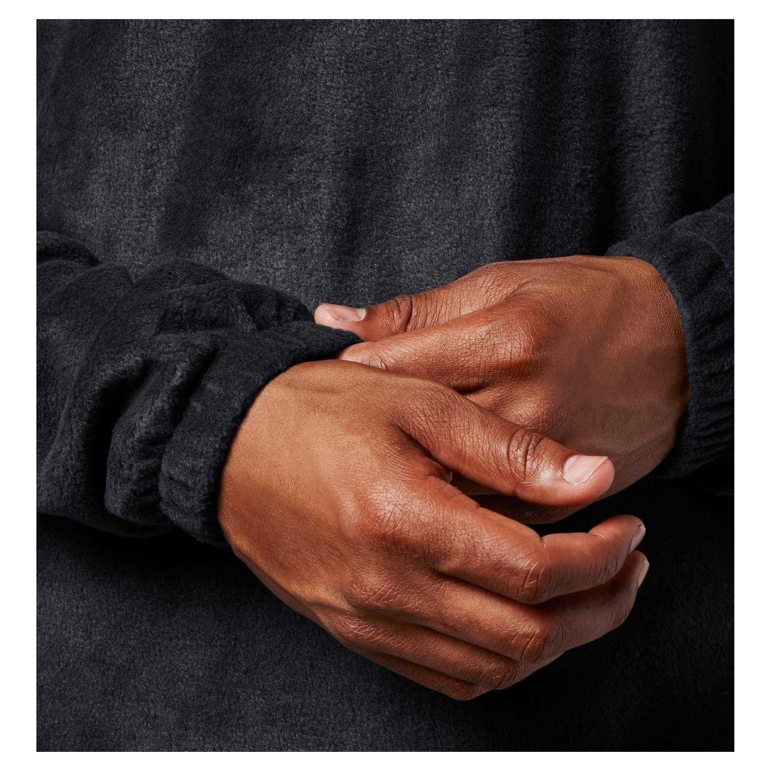 Black - Lifestyle - Columbia Mens Steens Fleece Quarter Zip Tailored Long-Sleeved Sweatshirt