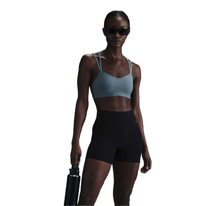 Smokey Blue - Front - Nike Womens-Ladies Alate Spaghetti Strap Sports Bra
