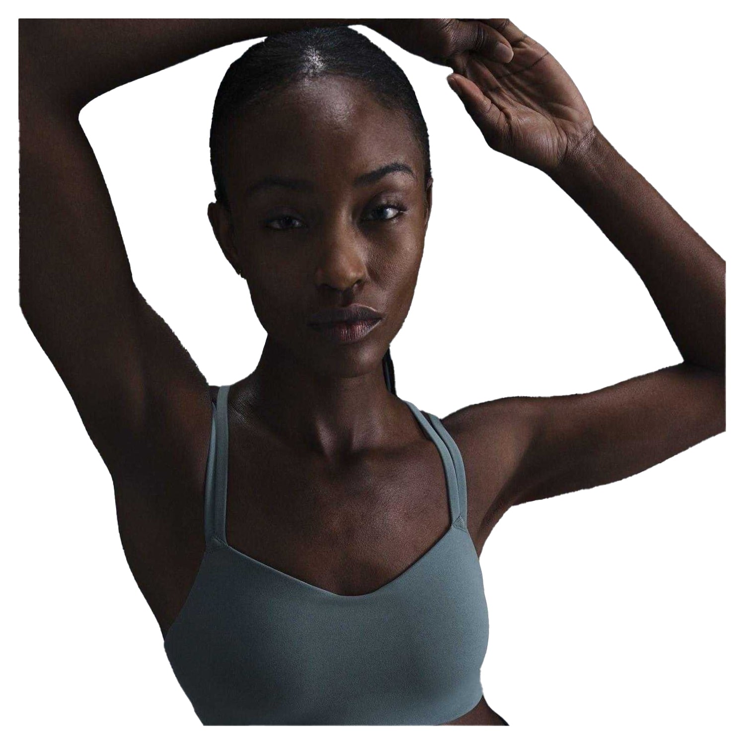 Smokey Blue - Side - Nike Womens-Ladies Alate Spaghetti Strap Sports Bra