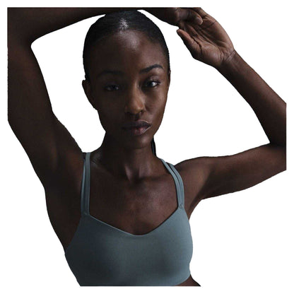 Smokey Blue - Side - Nike Womens-Ladies Alate Spaghetti Strap Sports Bra