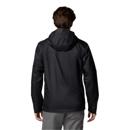 Black - Back - Columbia Mens Zip Pocket Raincoat