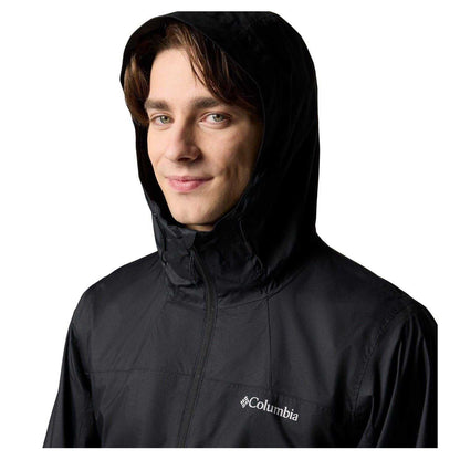 Black - Side - Columbia Mens Zip Pocket Raincoat