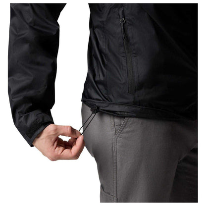 Black - Lifestyle - Columbia Mens Zip Pocket Raincoat