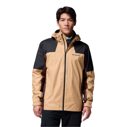 Tobacco - Front - Columbia Mens Zip Pocket Raincoat