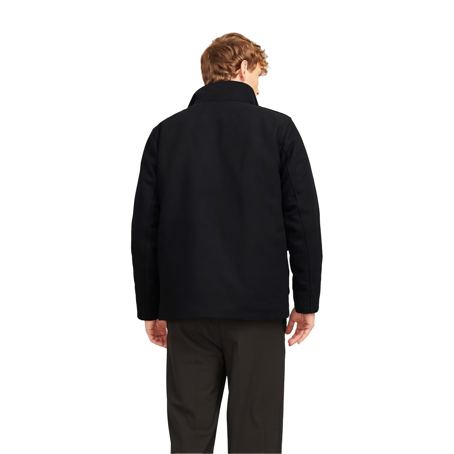 Black - Back - Jack And Jones Mens Alex Multi Pocket Regular Field Jacket