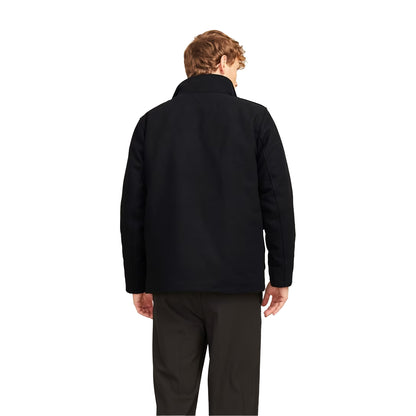 Black - Back - Jack And Jones Mens Alex Multi Pocket Regular Field Jacket