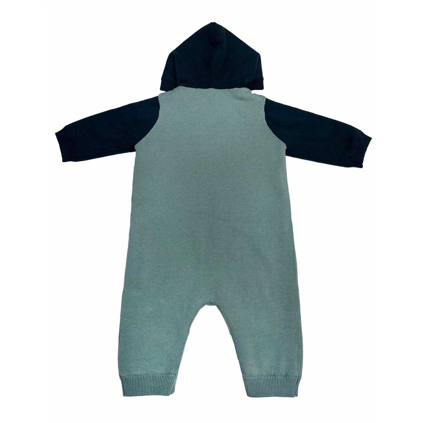 Green - Back - Pretty Green Baby Jumpsuit