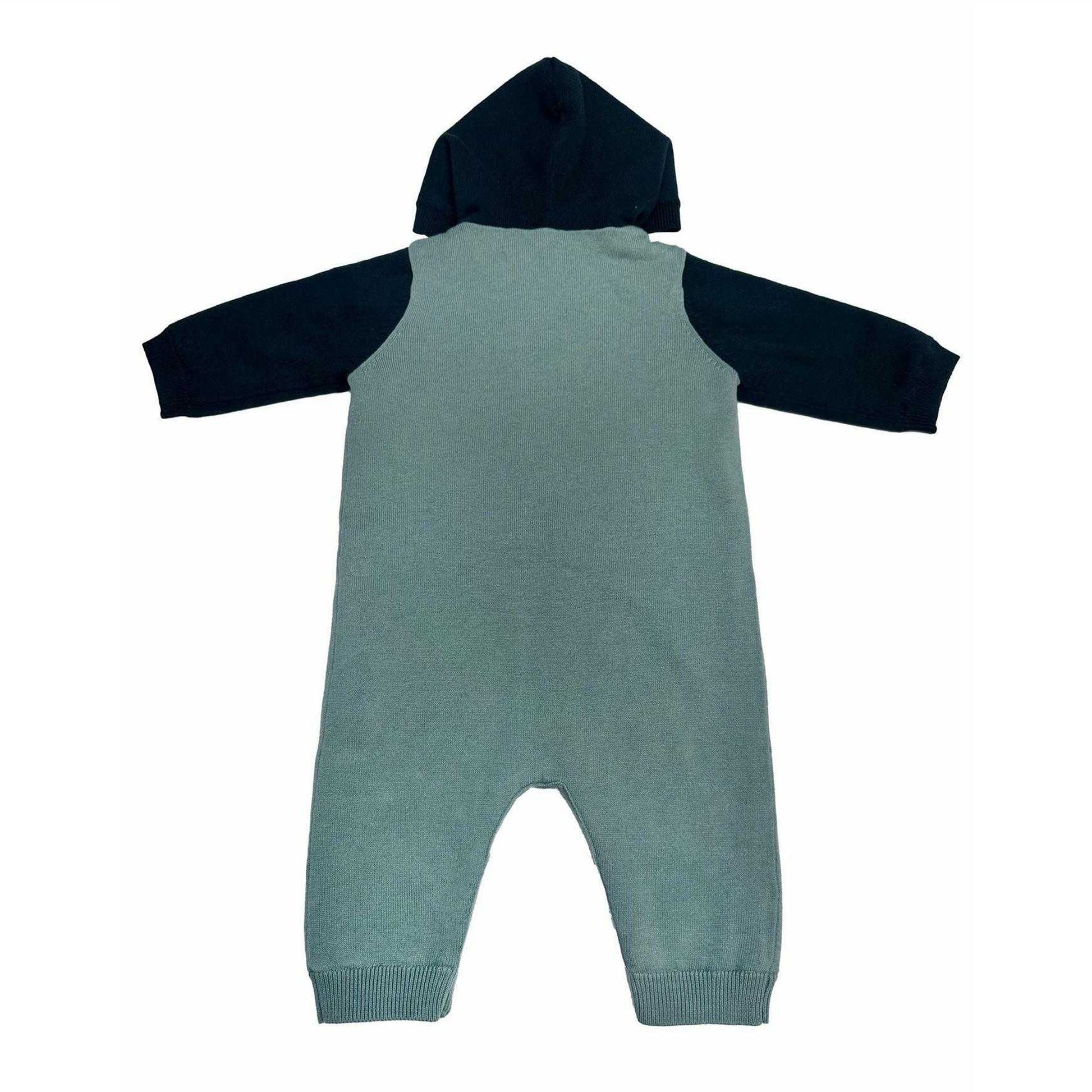 Green - Back - Pretty Green Baby Jumpsuit