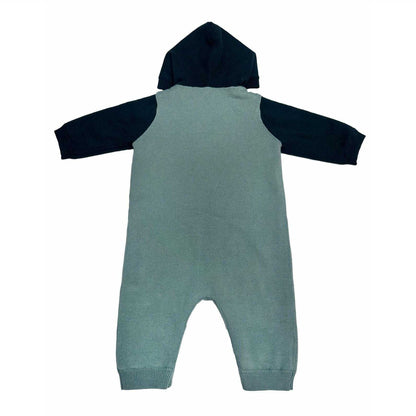 Green - Back - Pretty Green Baby Jumpsuit