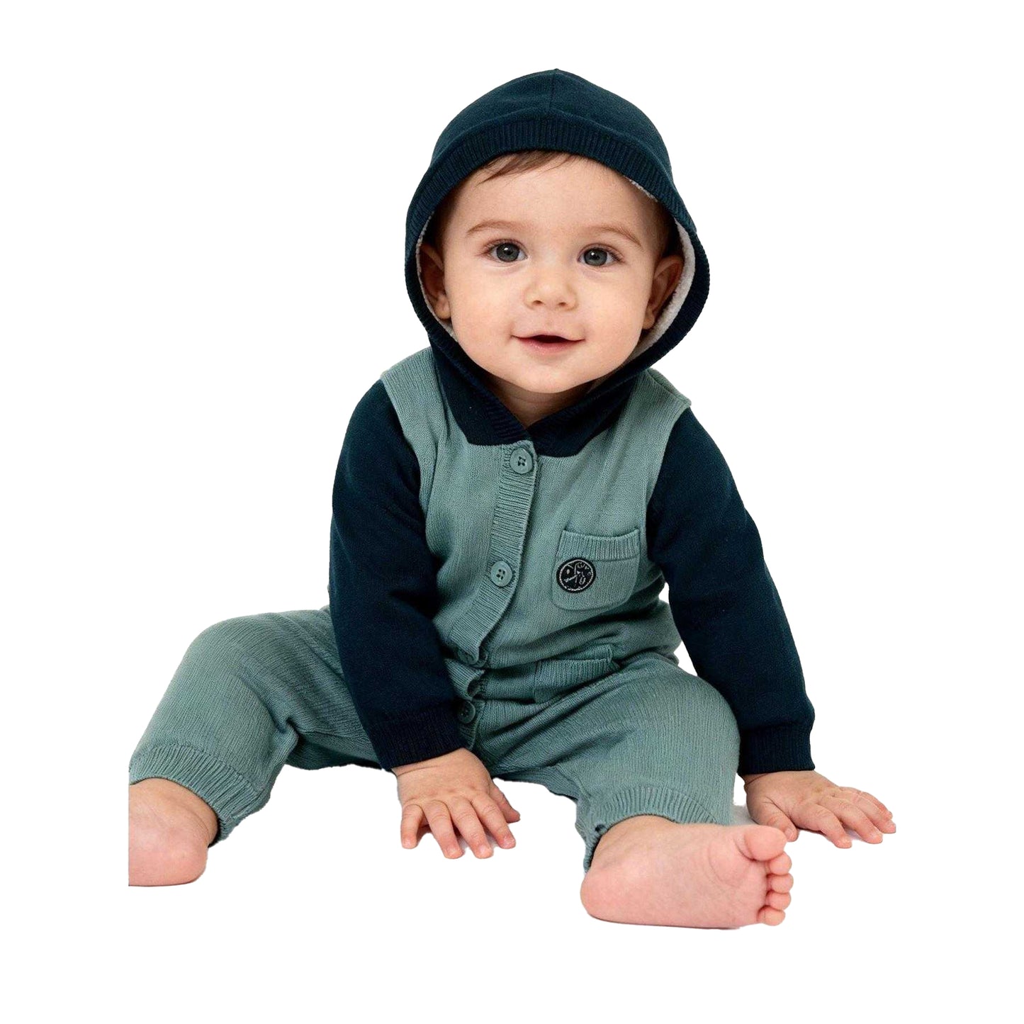 Green - Lifestyle - Pretty Green Baby Jumpsuit
