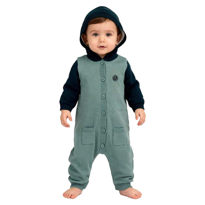 Green - Pack Shot - Pretty Green Baby Jumpsuit