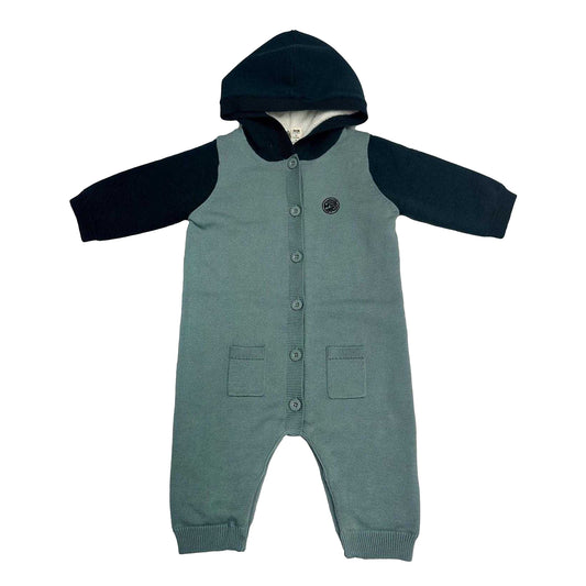 Green - Front - Pretty Green Baby Jumpsuit