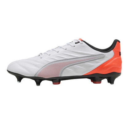 Puma White - Back - Puma Mens King Pro Soft Ground Football Boots