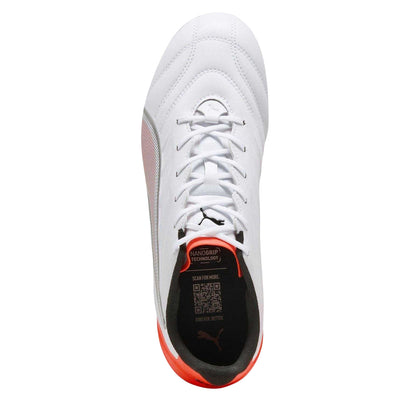 Puma White - Side - Puma Mens King Pro Soft Ground Football Boots