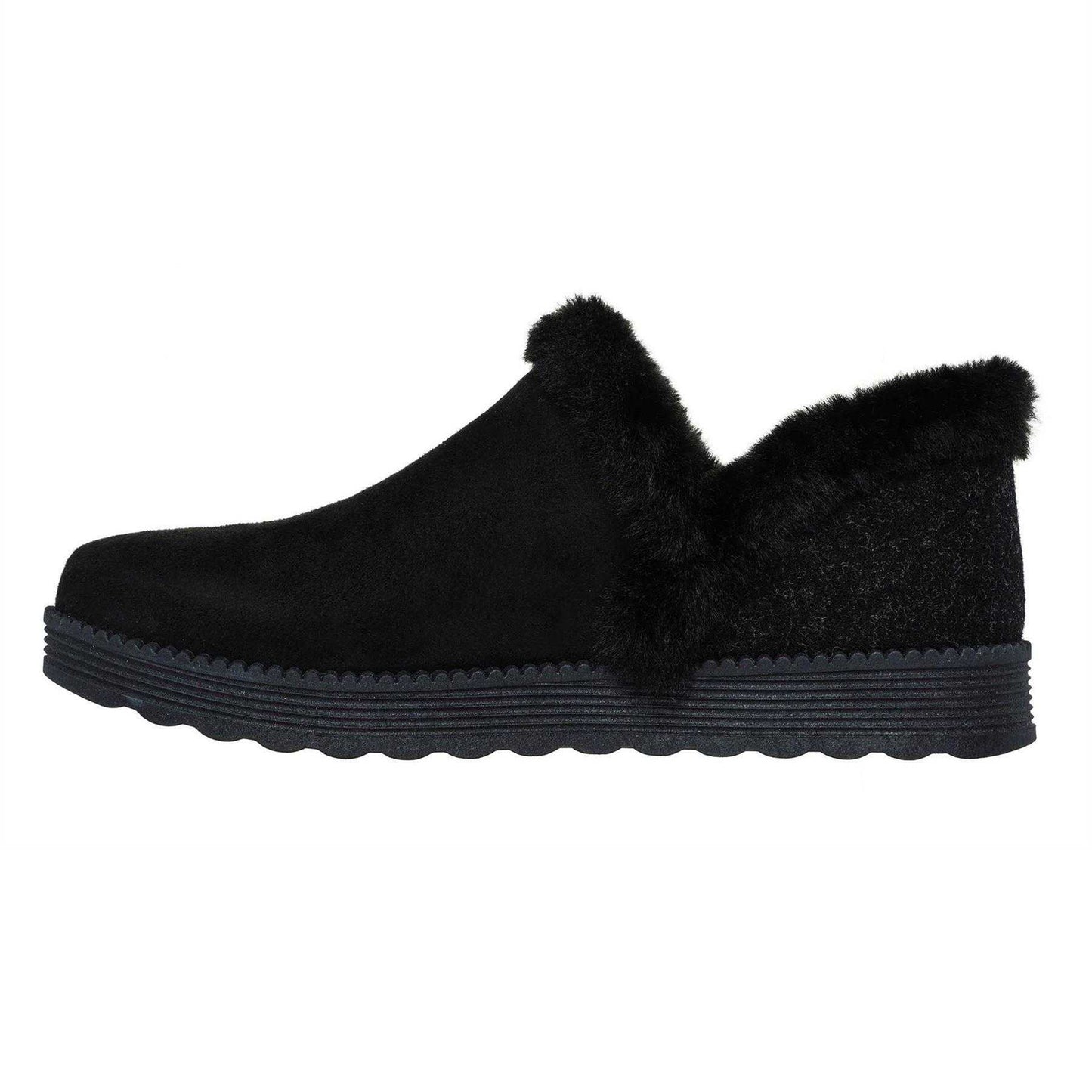 Black - Back - Skechers Womens-Ladies Dream Arch Fit Slippers