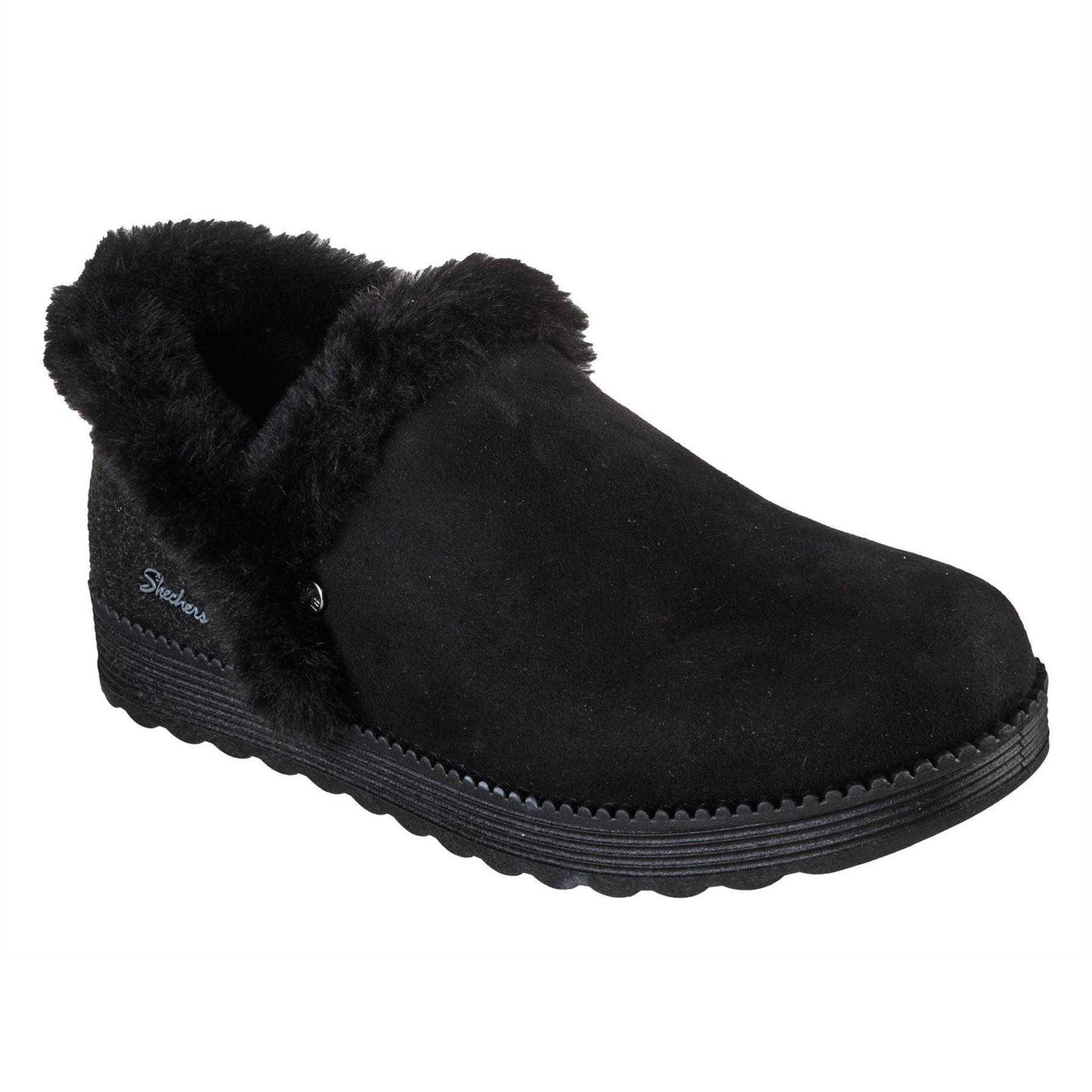 Black - Pack Shot - Skechers Womens-Ladies Dream Arch Fit Slippers
