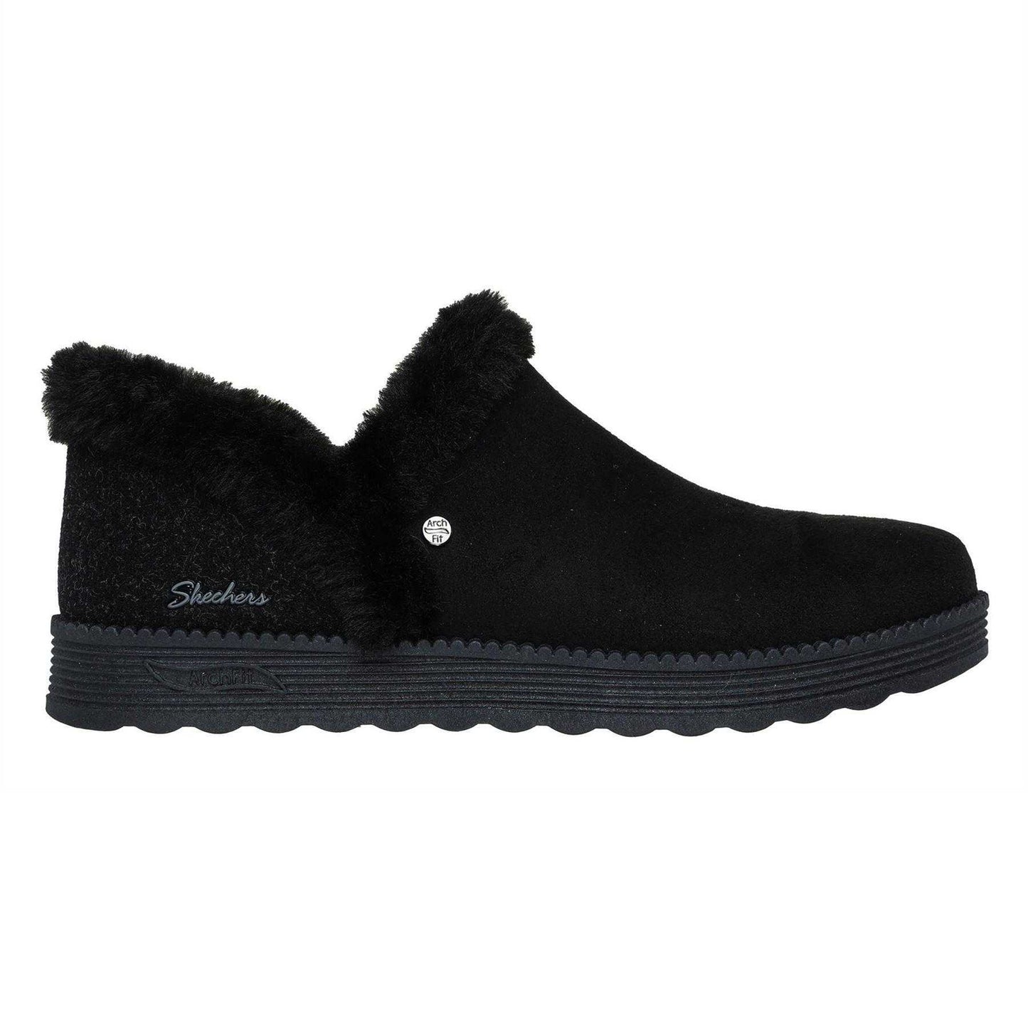 Black - Front - Skechers Womens-Ladies Dream Arch Fit Slippers