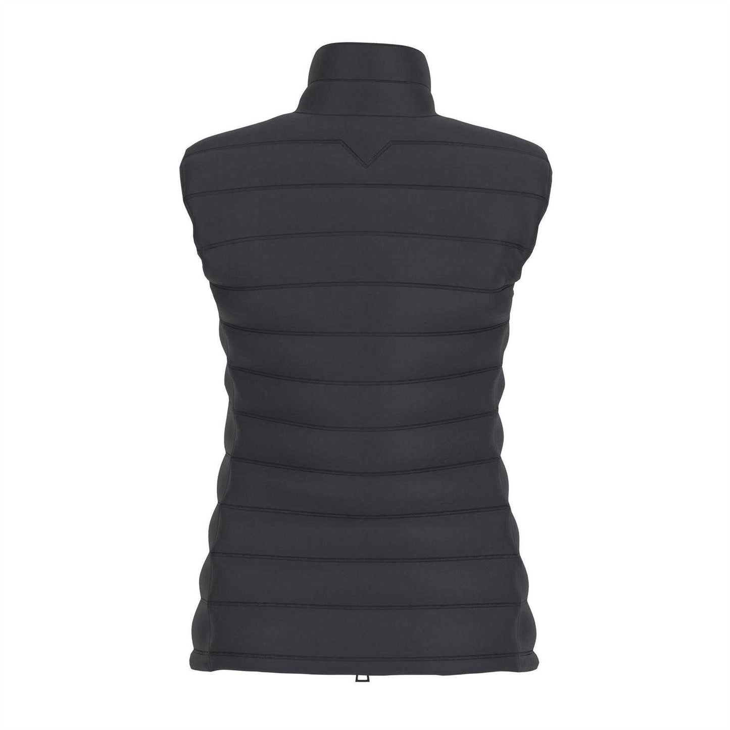Jet Black - Back - Guess Womens-Ladies Quilted Gilet