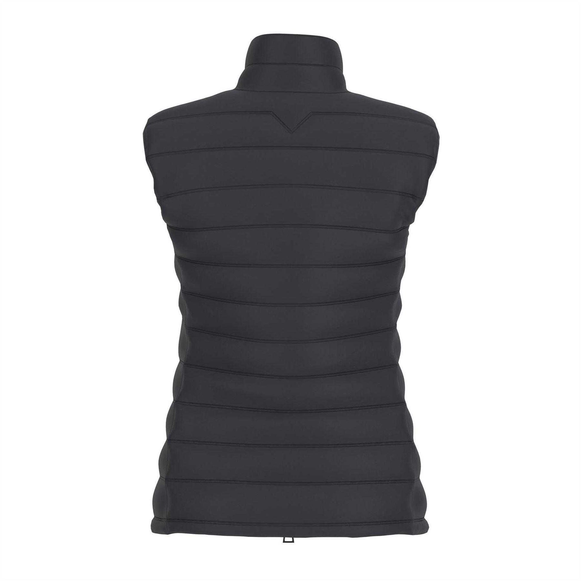 Jet Black - Back - Guess Womens-Ladies Quilted Gilet