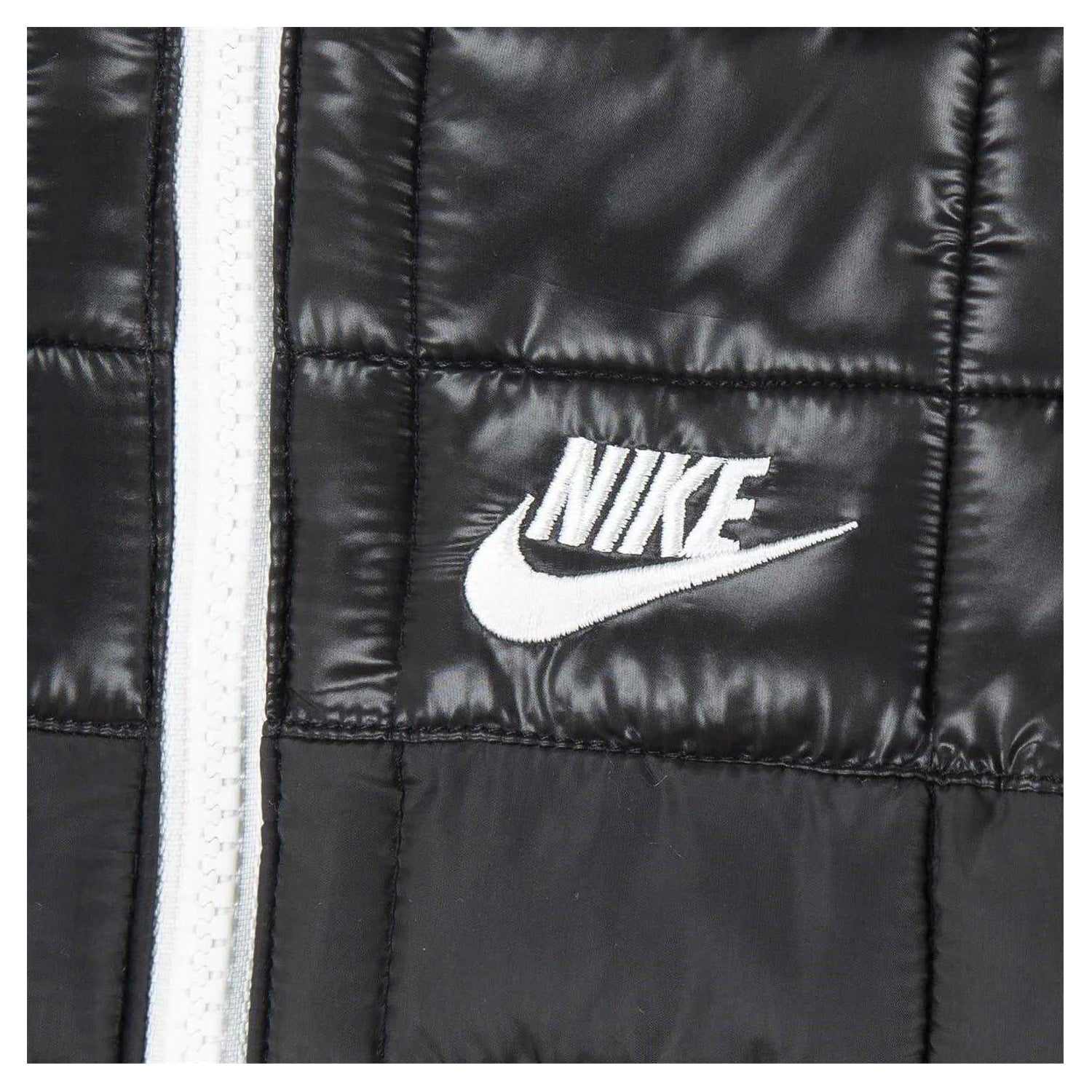 Black - Side - Nike Baby Checkerboard Hooded Snowsuit